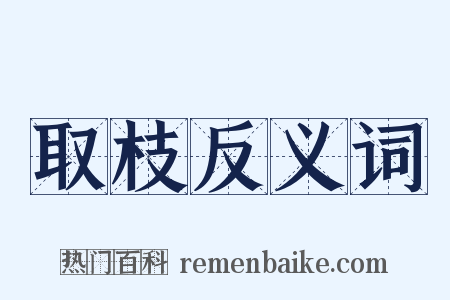 取枝反义词是什么意思的图片